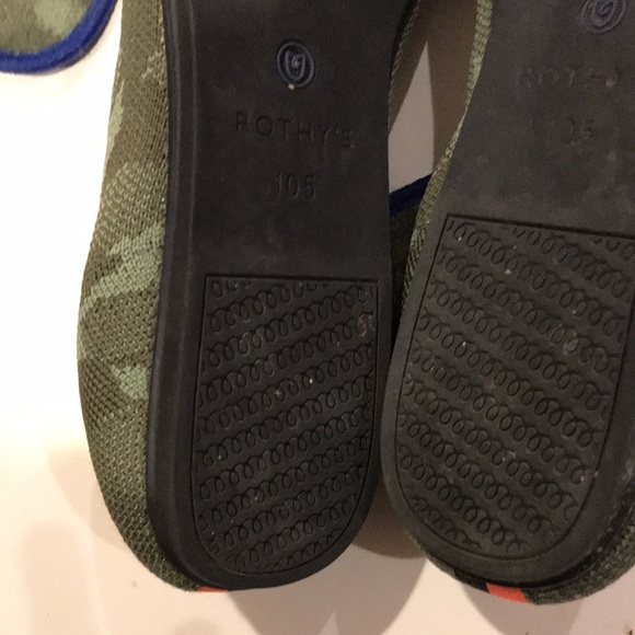 Rothy’s Round toe flats green camo 10.5 vguc - Picture 7 of 9